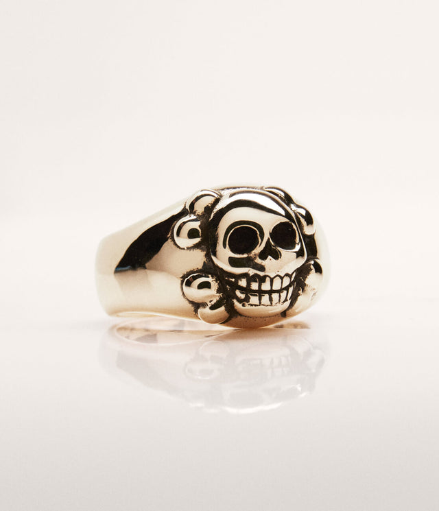 Smiling Skull Ring by Stephen Einhorn